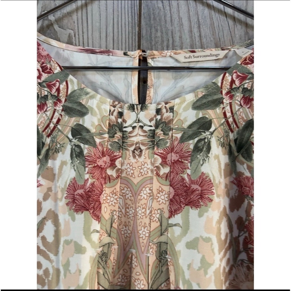 Soft Surroundings large Cusambo leopard Floral Pr… - image 6